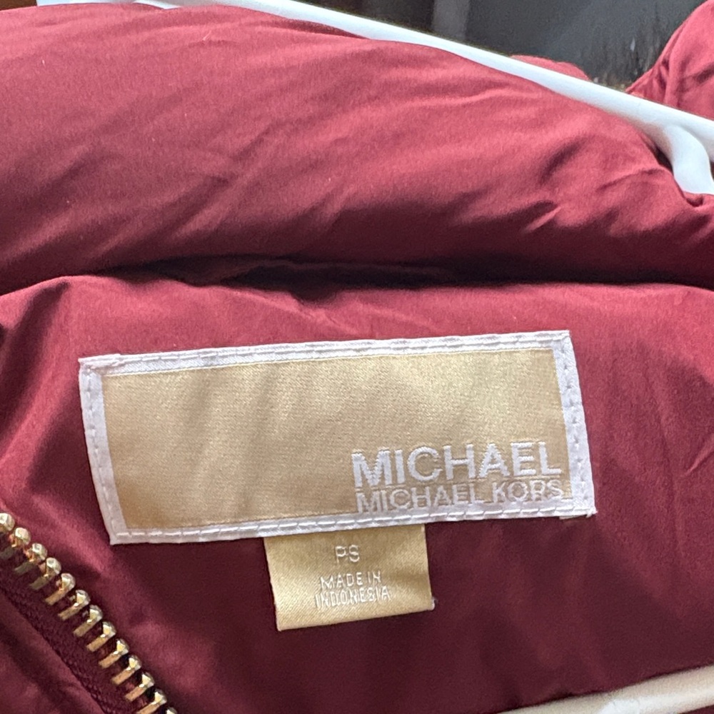 Burgundy Michael Kors Coat - Picture 4 of 5